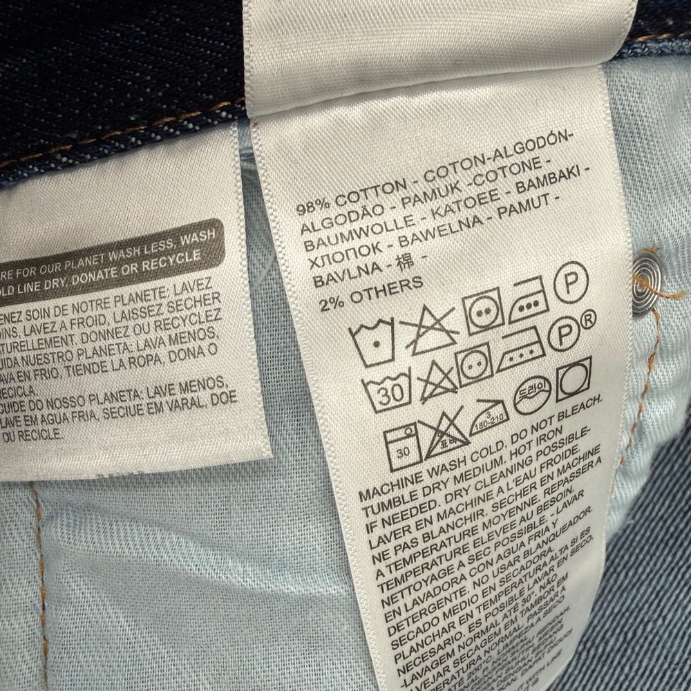 Levis 513 Slim Straight Blue Jeans Mens Medium Wash Denim Men's Size 42 - Picture 8 of 14